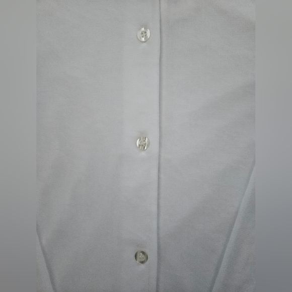 NWT - Imagio White Button Up Blouse w Sheer Sleeves - Size XL - Picture 6 of 9